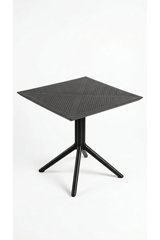 Barby 2 Kişilik Bistro Set 70x70 Sorty Masa 2 Adet Barby Kollu Koltuk Cafe Bahçe Balkon Mini Set